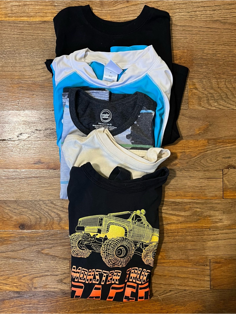 4-5, 6, 7 T Shirts Tops Swim Tank Tee Boys Grandmas play camping hiking